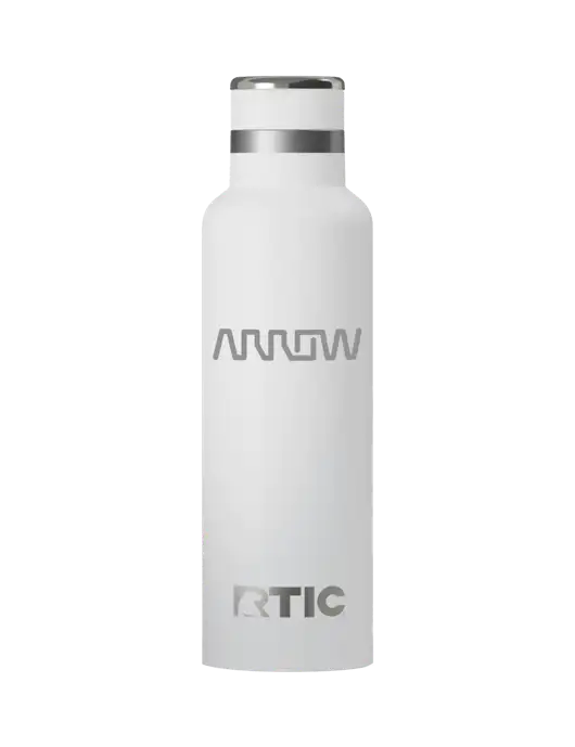 RTIC Journey 20 oz White Bottle w/Arrow Electronics Logo
