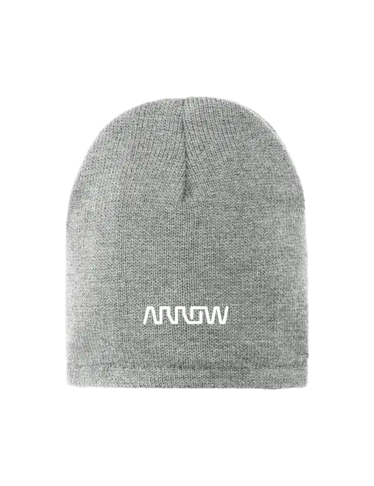 Dark Medium Grey Fleece-Lined Beanie Cap w/Arrow Electronics Logo
