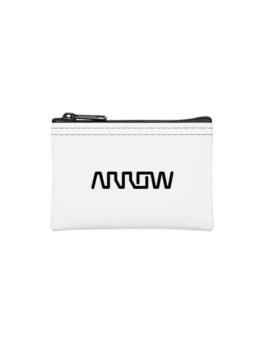 White Coin Bag w/Arrow Electronics Logo