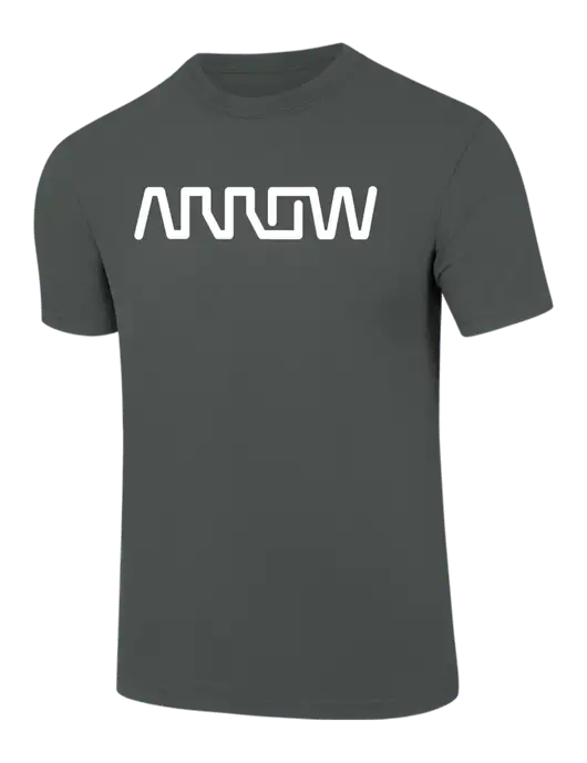 Comfort Colors 6.1 oz Dark Grey Heather Heavyweight Ring Spun T-Shirt w/Arrow Electronics Logo