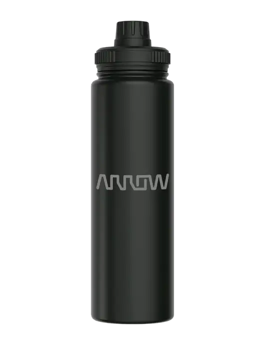 Liquid Life Black Sport Bottle w/Arrow Electronics Logo