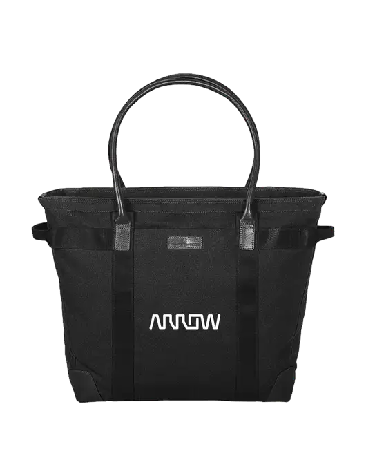 Brooks Brother Wells Black Laptop Tote w/Arrow Electronics Logo