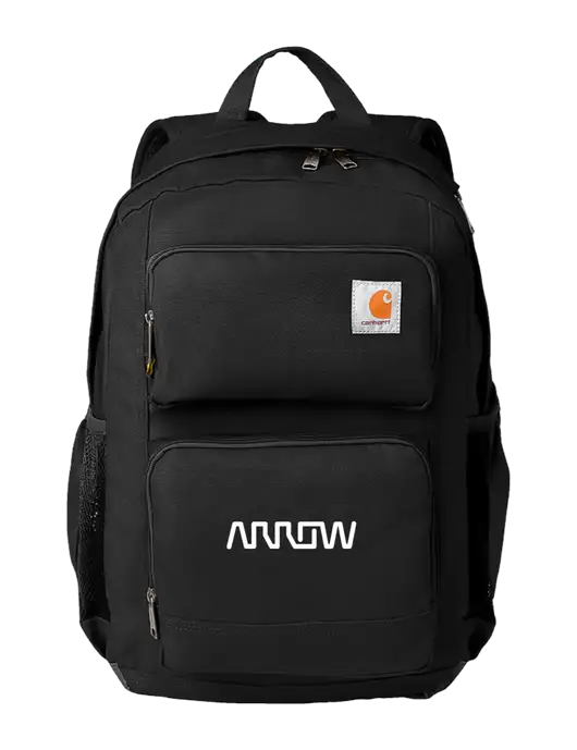 Carhartt 28L Foundry Series Dual-Compartment Black Backpack w/Arrow Electronics Logo
