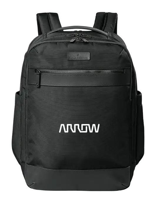 Brooks Brothers Oxford Black Backpack w/Arrow Electronics Logo