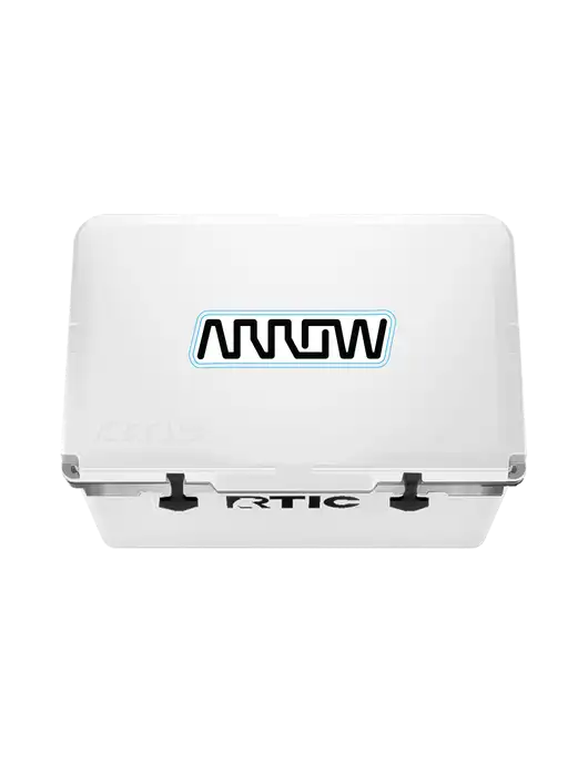 RTIC 52 Quart Ultra-Light White Hard Cooler w/Arrow Electronics Logo