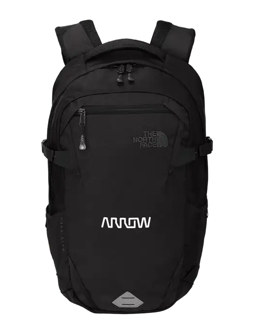 North Face Fall Line Black Heather Backpack w/Arrow Electronics Logo