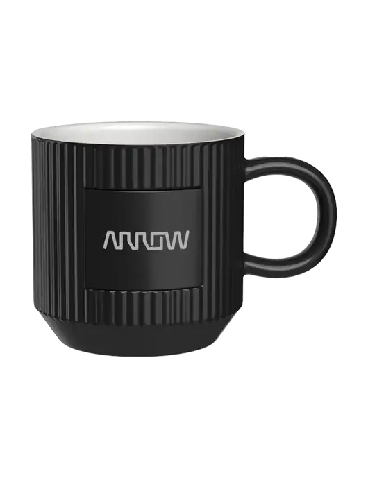 Daystarter 10 oz Black Mug w/Arrow Electronics Logo