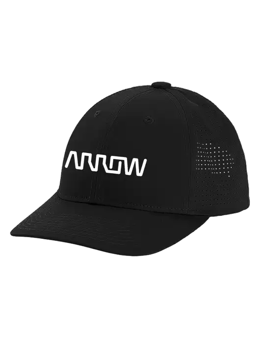 Pro-Cut Structured Snapback with Pinhole Mesh Black Cap w/Arrow Electronics Logo