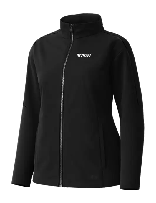 OGIO Womens Commuter Full-Zip Soft Shell Black Jacket w/Arrow Electronics Logo