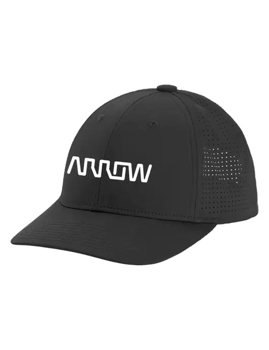 Pro-Cut Structured Snapback with Pinhole Mesh Very Dark Grey Cap w/Arrow Electronics Logo
