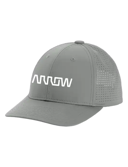 Pro-Cut Structured Snapback with Pinhole Mesh Medium Grey Cap w/Arrow Electronics Logo