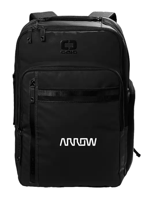 OGIO Commuter XL Black Backpack w/Arrow Electronics Logo