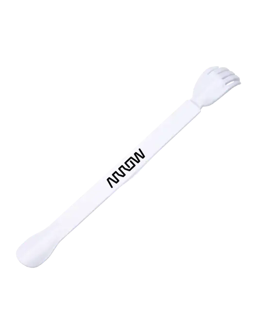 EasyReach White Back Scratcher with Shoehorn w/Arrow Electronics Logo