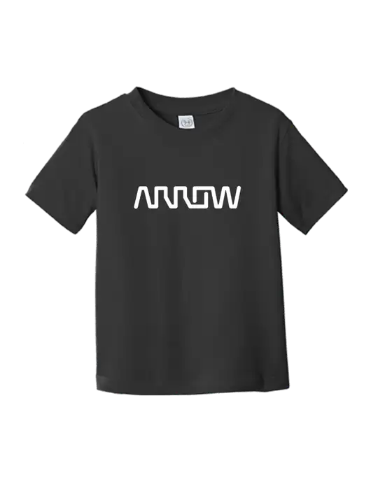 Rabbit Skins Black Toddler Fine Jersey Tee w/Arrow Electronics Logo