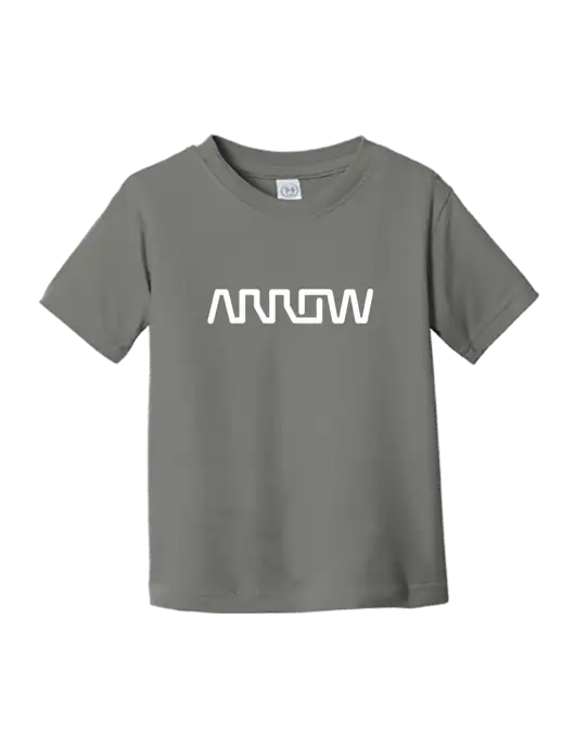 Rabbit Skins Charcoal Toddler Fine Jersey Tee w/Arrow Electronics Logo