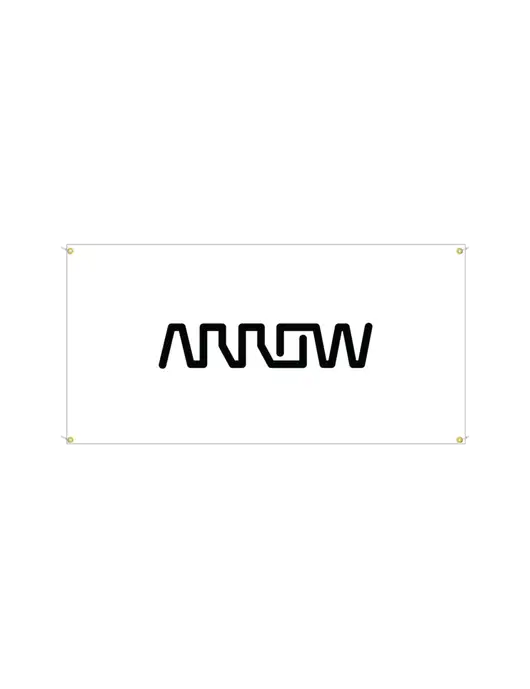 Arrow Vinyl Banner 48" x 24"