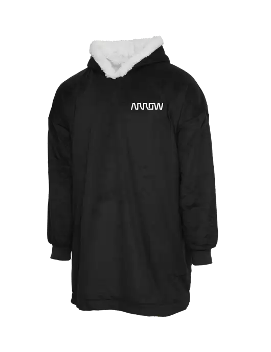 Wearable Lodge Black Blanket w/Arrow Electronics Logo