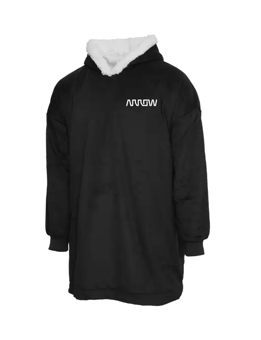Wearable Lodge Black Blanket w/Arrow Electronics Logo