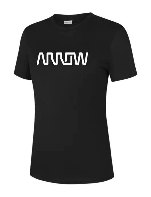  Womens Black PosiCharge Competitor Tee w/Arrow Electronics Logo