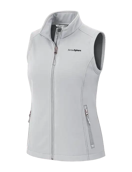 Marshmellow Womens Core Soft Shell Vest w/Arrow Sphere Logo