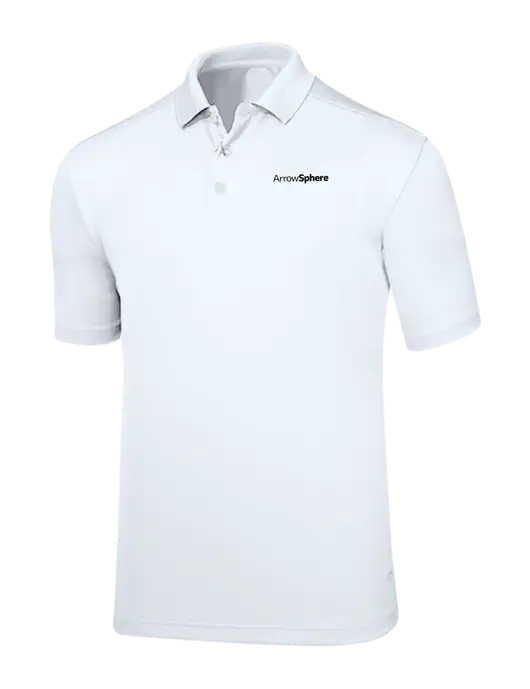 Callaway Core Bright White Performance Polo w/Arrow Sphere Logo