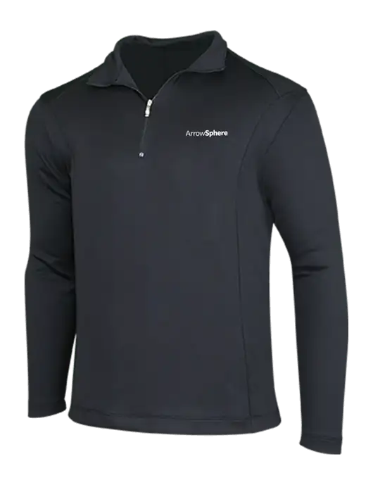 NIKE Black Sport Cover-Up w/Arrow Sphere Logo